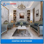 Rekomendasi Harga Desain Rumah 2 Lantai Desain Arsitek 3D rumah klasik 2 lantai Di Bekasi dengan nuansa mewah dan timeless