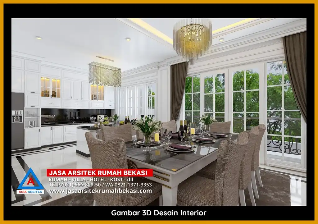 Jasa Desain Rumah 3D fasad Mewah Gratis di Jatimekar Bekasi Terbaik megah dan elegan
