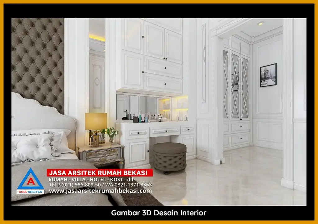 Jasa Desain Rumah 3D fasad Mewah Gratis di Jatimelati Bekasi Terbaik megah dan elegan