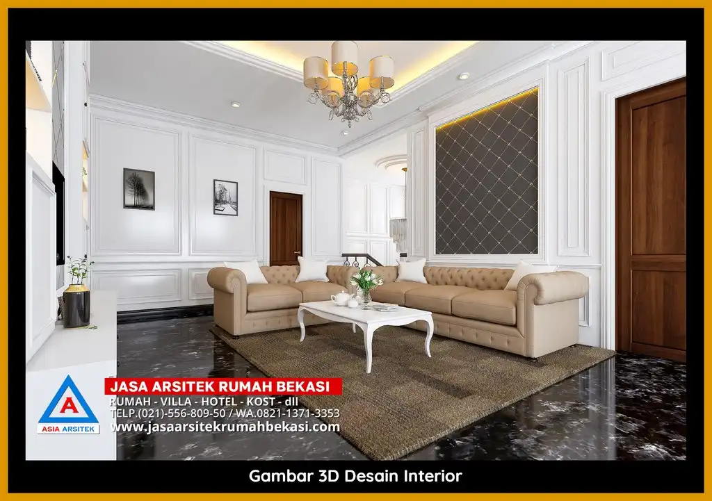 Jasa Desain Rumah 3D fasad Mewah Gratis di Jatirahayu Bekasi Cepat Selesai Megah dan Elegan