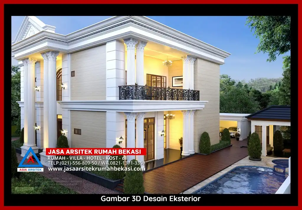 Jasa desain rumah di Margahayu Bekasi – Layanan desain rumah profesional dengan konsep minimalis, modern, dan mewah yang estetis serta fungsional.