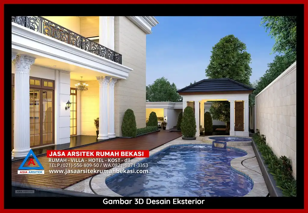 Jasa desain rumah di Margahayu Bekasi – Layanan desain rumah profesional dengan konsep minimalis, modern, dan mewah yang estetis serta fungsional.