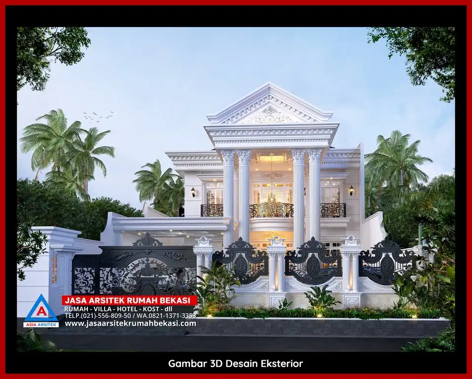 Rekomendasi Kontraktor Arsitek Terpercaya Konsultan Desain Rumah Mewah di Bekasi 2025 dengan nuansa mewah dan timeless