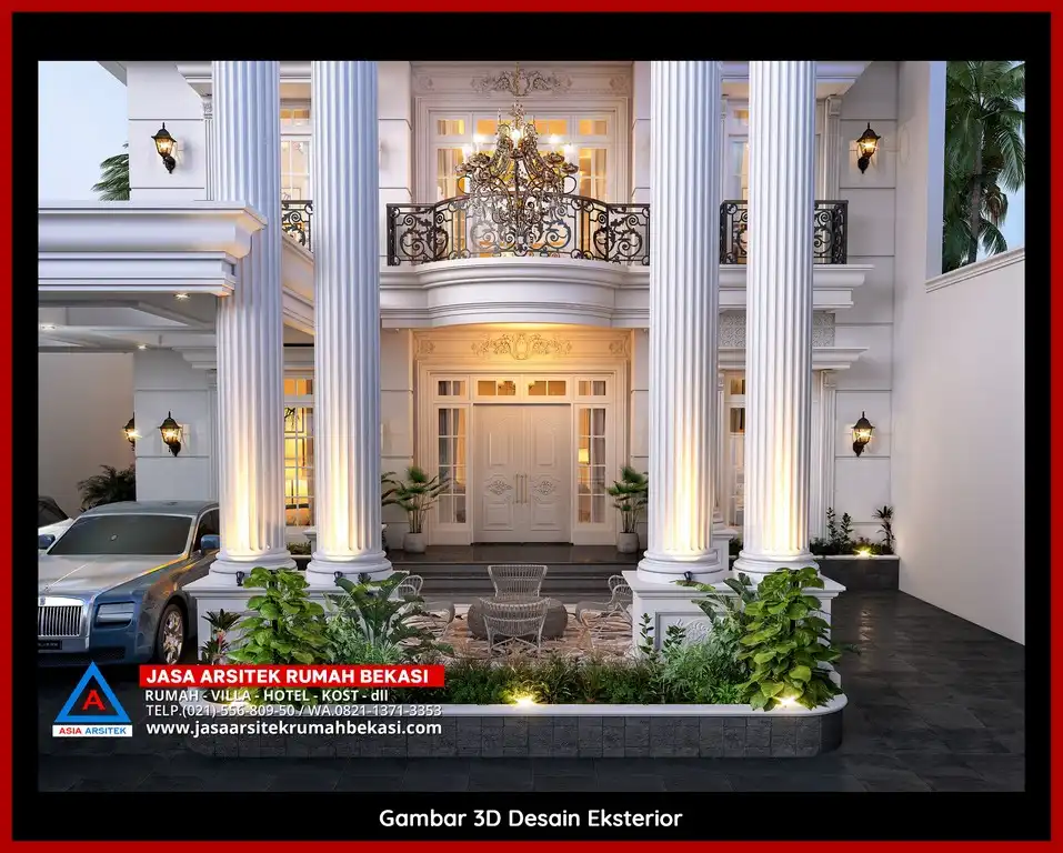 Rekomendasi Kontraktor Arsitek Terpercaya Konsultan Desain Rumah Mewah di Bekasi 2025 dengan nuansa mewah dan timeless