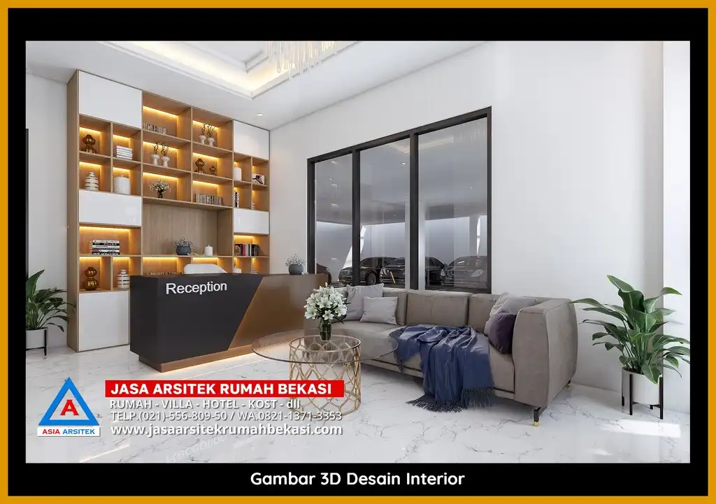 Jasa Desain Rumah Kost 3D fasad Mewah Gratis Di Bekasi Terbaik megah dan detail elegan