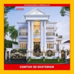 Rekomendasi Jasa Desain Rumah AutoCAD Murah Bekasi Terpercaya Desain rumah klasik mewahdengan arsitektur elegan, pilar megah, dan detail artistik yang menawan, memberikan tampilan mewah dan eksklusif.