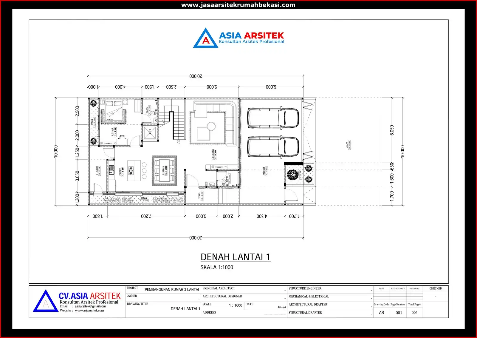 Gambar Denah Rumah 3D Bekasi