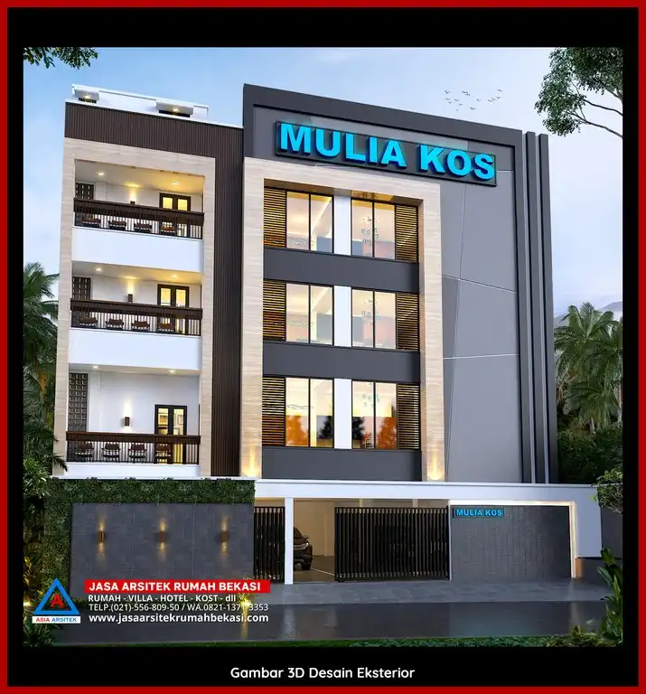 Jasa Gambar Rumah Kost Efisien Bekasi Utara