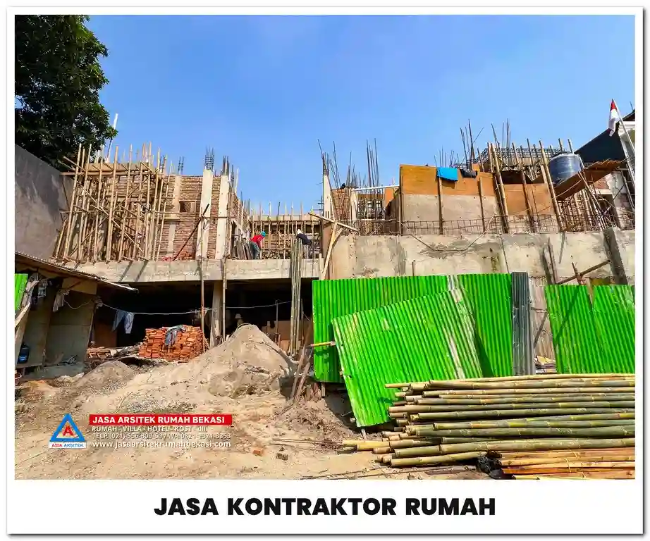 Kontraktor rumah Bekasi – Jasa pembangunan dan renovasi rumah profesional dengan konsep minimalis, modern, dan mewah yang berkualitas.