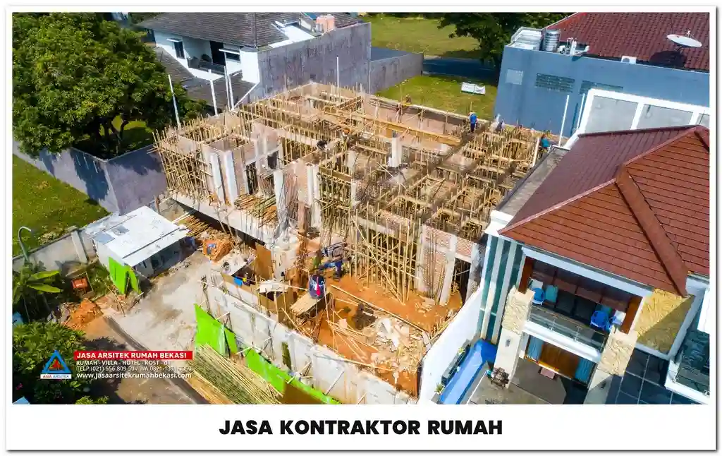 Kontraktor rumah Bekasi – Jasa pembangunan dan renovasi rumah profesional dengan konsep minimalis, modern, dan mewah yang berkualitas.