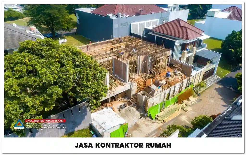 Kontraktor rumah Bekasi – Jasa pembangunan dan renovasi rumah profesional dengan konsep minimalis, modern, dan mewah yang berkualitas.