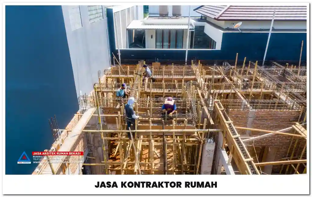 Kontraktor rumah Bekasi – Jasa pembangunan dan renovasi rumah profesional dengan konsep minimalis, modern, dan mewah yang berkualitas.