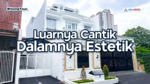 Rumah mewah tropis 3 lantai dengan 5 kamar di lahan 265 m² – Desain elegan, modern, dan nyaman dengan pencahayaan alami dan sirkulasi udara optimal.