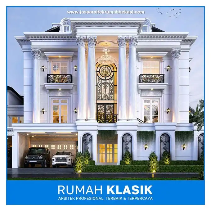 Informasi Desain Arsitek 3D fasad rumah klasik, tropis, minimalis, villa, hotel, klinik, masjid, tempat ibadah mewah di Bekasi