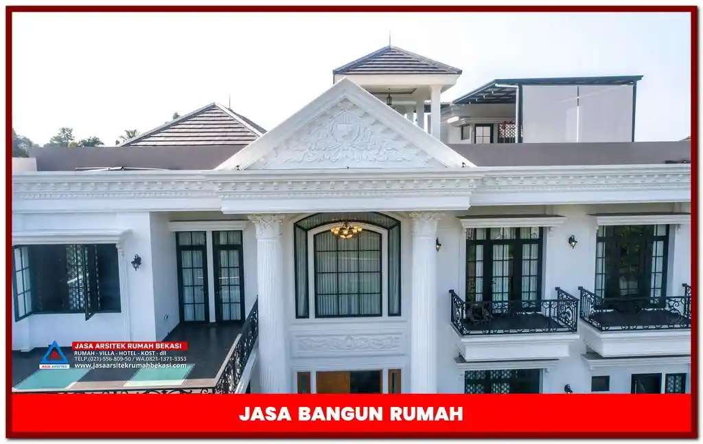 Jasa bangun rumah klasik mewah di Bekasi – Kontraktor berpengalaman dengan desain elegan, material premium, dan hasil berkualitas tinggi untuk hunian impian Anda!