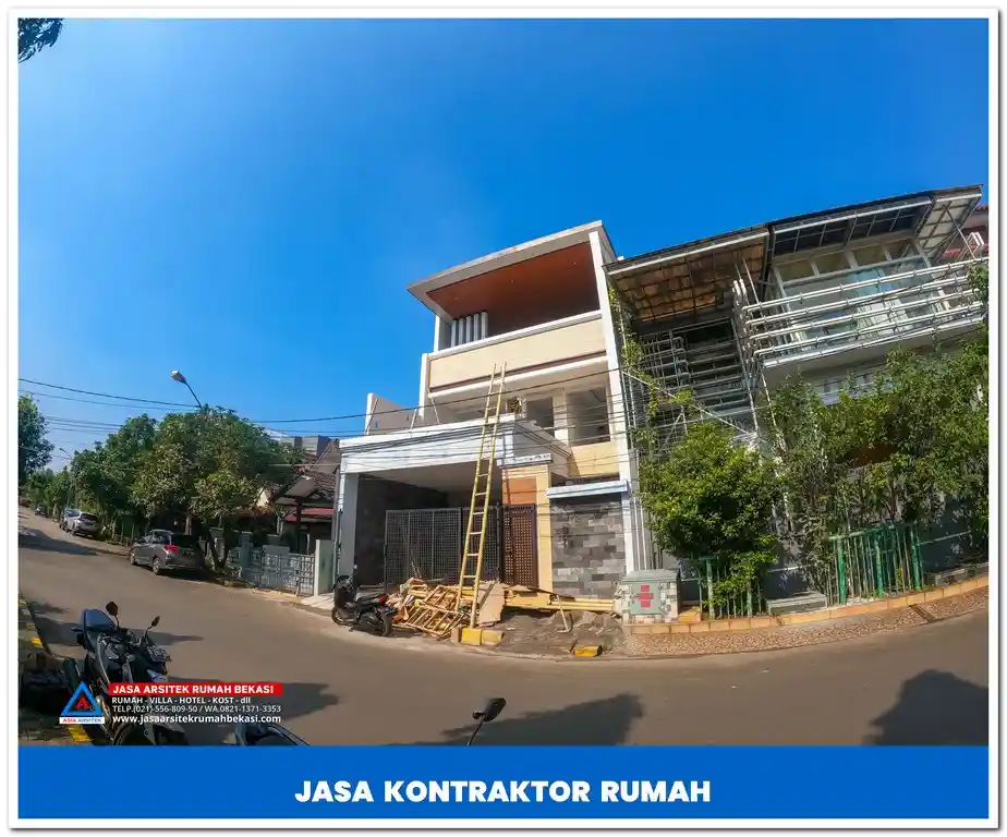 Jasa kontraktor Bekasi Barat – Layanan profesional untuk pembangunan dan renovasi rumah, ruko, serta bangunan komersial dengan hasil berkualitas dan tenaga ahli berpengalaman.