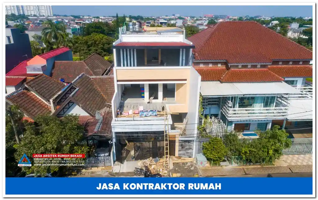 Jasa kontraktor Bekasi Barat – Layanan profesional untuk pembangunan dan renovasi rumah, ruko, serta bangunan komersial dengan hasil berkualitas dan tenaga ahli berpengalaman.