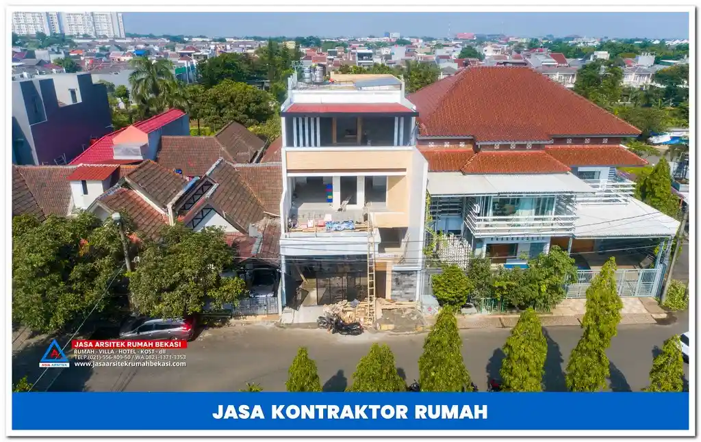 Jasa kontraktor Bekasi Barat – Layanan profesional untuk pembangunan dan renovasi rumah, ruko, serta bangunan komersial dengan hasil berkualitas dan tenaga ahli berpengalaman.