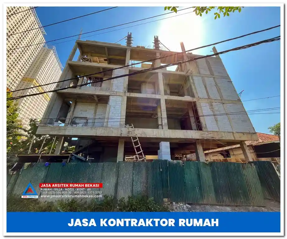Jasa kontraktor kos-kosan di Jakarta, Bekasi, Depok, Tangerang, Bogor, dan sekitarnya – Layanan profesional untuk pembangunan kos modern, nyaman, dan berkualitas tinggi.