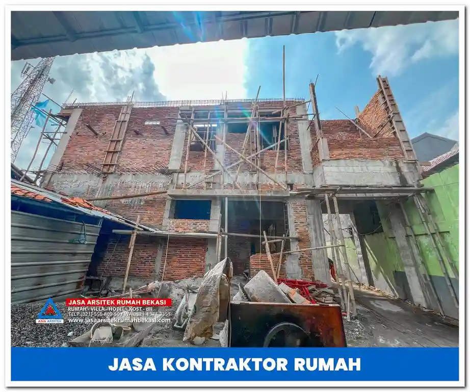 Jasa kontraktor rumah 2 lantai di Jakarta, Bekasi, Depok, Tangerang, Bogor, dan sekitarnya – Layanan pembangunan dan renovasi rumah modern, minimalis, dan mewah dengan hasil berkualitas.