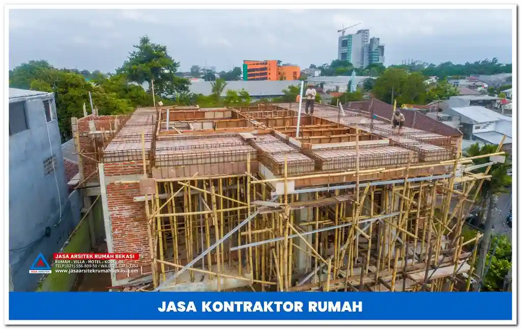 Jasa kontraktor rumah 2 lantai di Jakarta, Bekasi, Depok, Tangerang, Bogor, dan sekitarnya – Layanan pembangunan dan renovasi rumah modern, minimalis, dan mewah dengan hasil berkualitas.