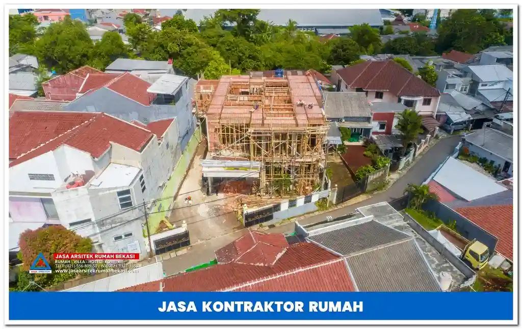 Jasa kontraktor rumah 2 lantai di Jakarta, Bekasi, Depok, Tangerang, Bogor, dan sekitarnya – Layanan pembangunan dan renovasi rumah modern, minimalis, dan mewah dengan hasil berkualitas.