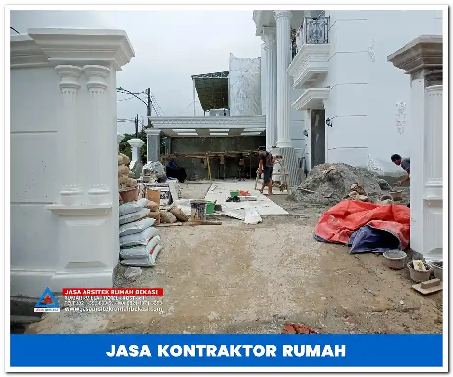 Jasa kontraktor rumah mewah di Jakarta, Bekasi, Depok, Tangerang, Bogor, dan sekitarnya – Layanan profesional untuk pembangunan dan renovasi rumah mewah dengan desain eksklusif dan hasil berkualitas.