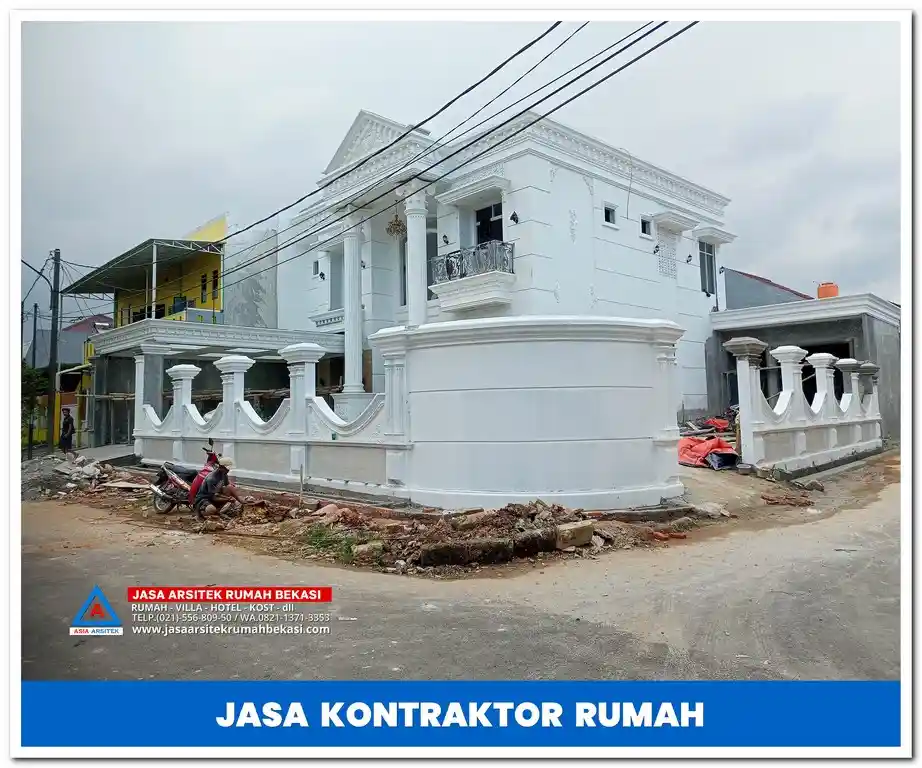 Jasa kontraktor rumah mewah di Jakarta, Bekasi, Depok, Tangerang, Bogor, dan sekitarnya – Layanan profesional untuk pembangunan dan renovasi rumah mewah dengan desain eksklusif dan hasil berkualitas.
