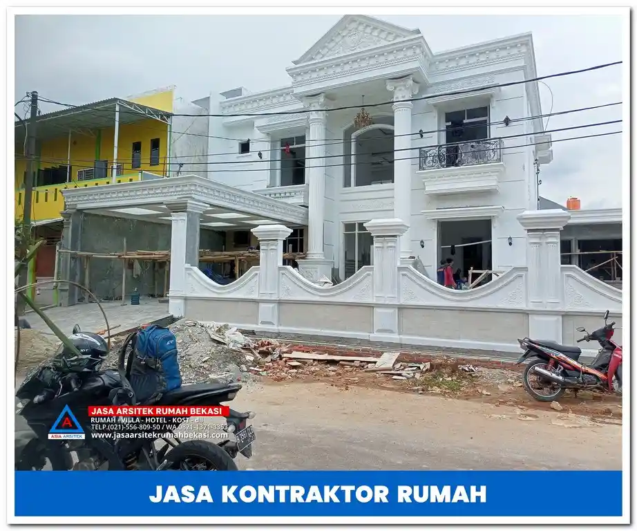 Jasa kontraktor rumah mewah di Jakarta, Bekasi, Depok, Tangerang, Bogor, dan sekitarnya – Layanan profesional untuk pembangunan dan renovasi rumah mewah dengan desain eksklusif dan hasil berkualitas.