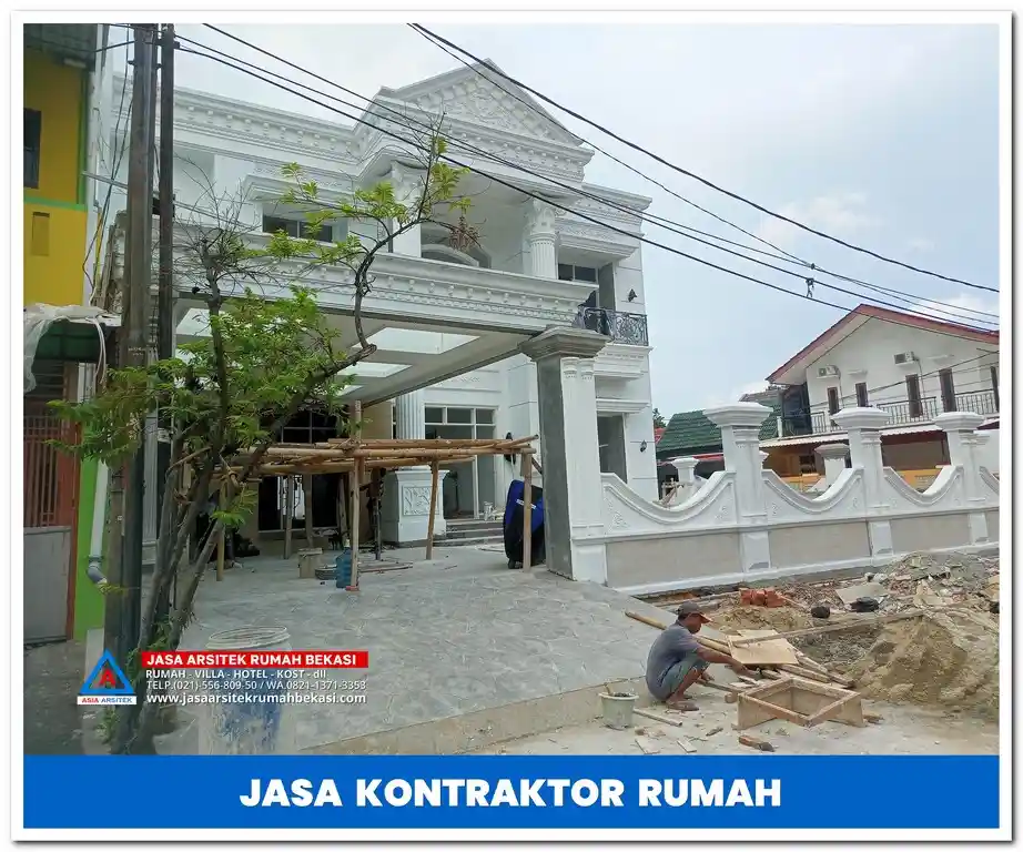 Jasa kontraktor rumah mewah di Jakarta, Bekasi, Depok, Tangerang, Bogor, dan sekitarnya – Layanan profesional untuk pembangunan dan renovasi rumah mewah dengan desain eksklusif dan hasil berkualitas.