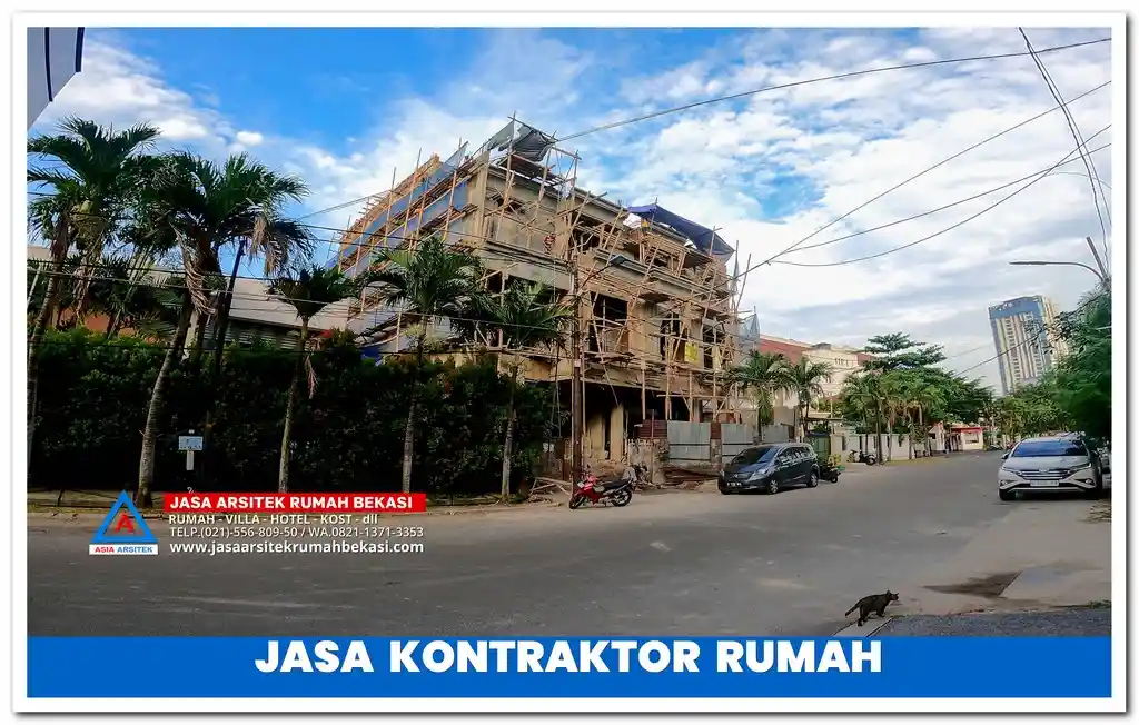 Jasa kontraktor rumah sekaligus pengurusan IMB – Layanan pembangunan rumah lengkap dengan izin mendirikan bangunan untuk legalitas aman dan bebas masalah.