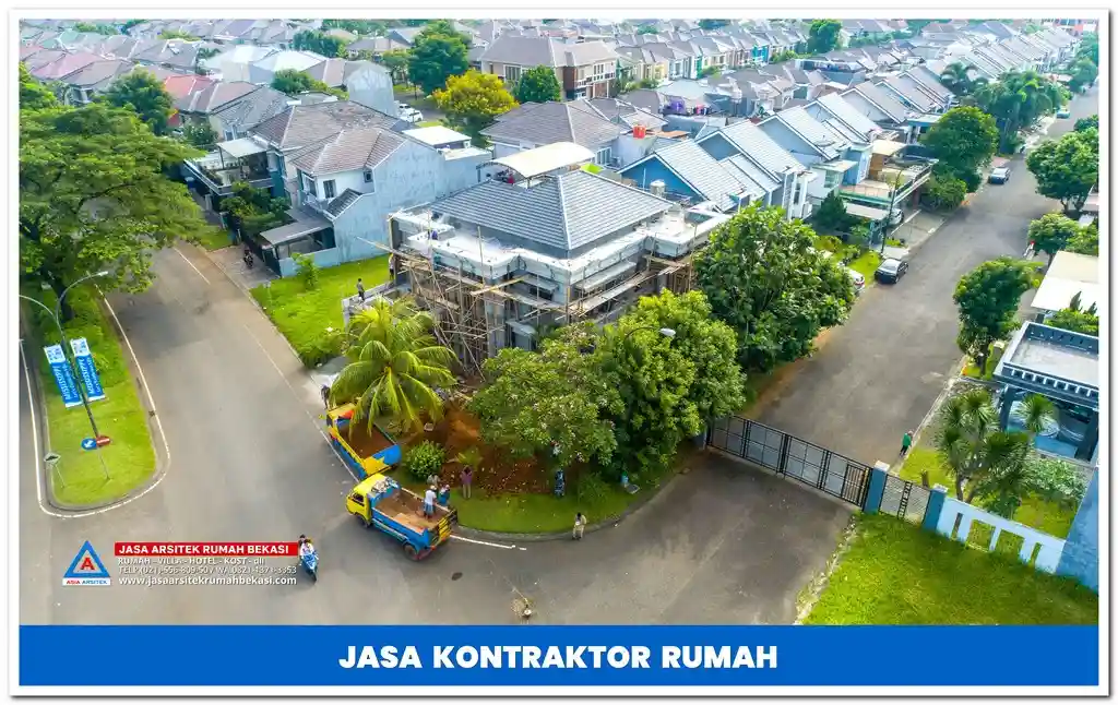 Jasa kontraktor rumah tahan banjir di Bekasi Utara – Bangun rumah dengan desain dan konstruksi anti banjir, material berkualitas, dan perencanaan terbaik.