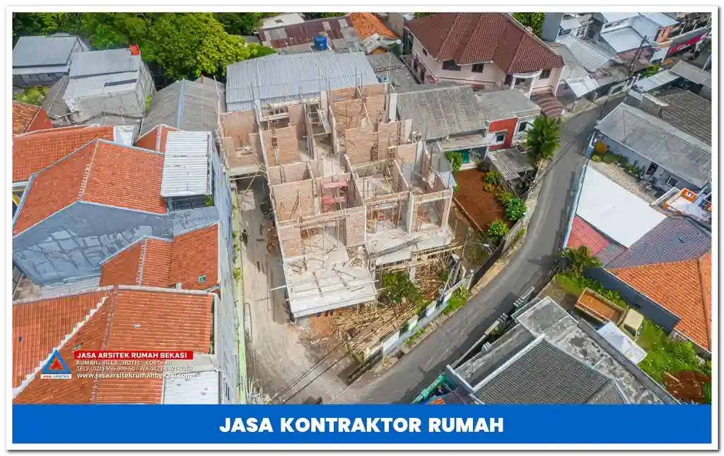 Jasa kontraktor rumah tropis 3 lantai – Desain modern dengan pencahayaan alami, sirkulasi udara optimal, dan material ramah lingkungan untuk hunian yang nyaman.
