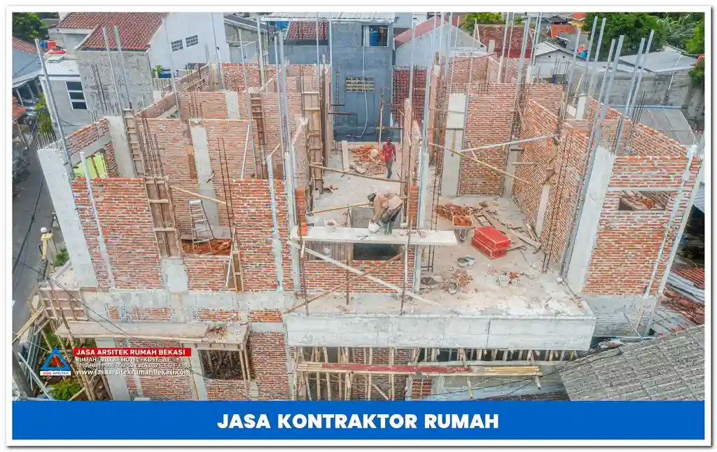 Jasa kontraktor rumah tropis 3 lantai – Desain modern dengan pencahayaan alami, sirkulasi udara optimal, dan material ramah lingkungan untuk hunian yang nyaman.