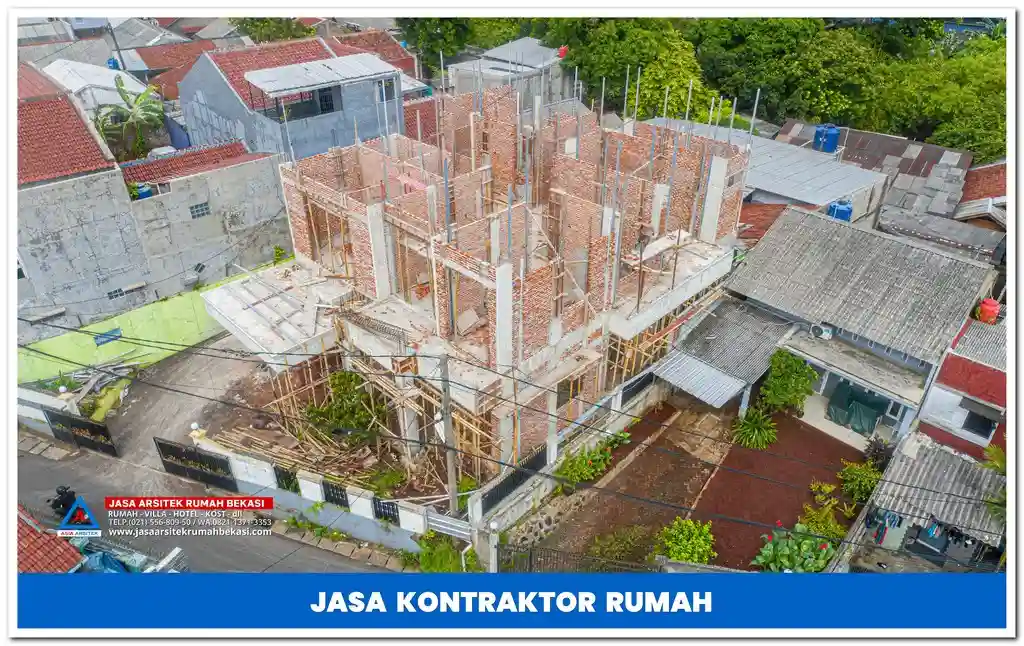 Jasa kontraktor rumah tropis 3 lantai – Desain modern dengan pencahayaan alami, sirkulasi udara optimal, dan material ramah lingkungan untuk hunian yang nyaman.