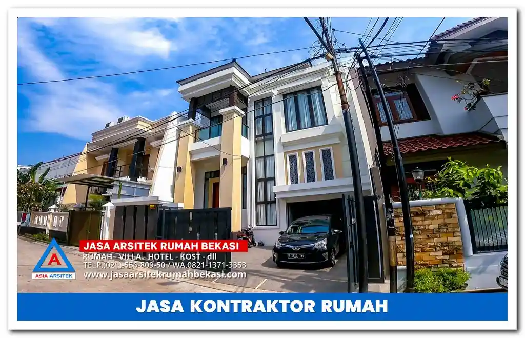 Kontraktor rumah 2 lantai hemat anggaran di Jakarta, Bekasi, Depok, Tangerang, Bogor – Jasa pembangunan rumah bertingkat dengan biaya efisien, desain modern, dan hasil berkualitas.