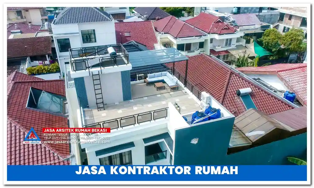 Kontraktor rumah 2 lantai hemat anggaran di Jakarta, Bekasi, Depok, Tangerang, Bogor – Jasa pembangunan rumah bertingkat dengan biaya efisien, desain modern, dan hasil berkualitas.