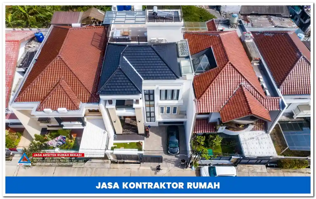 Kontraktor rumah 2 lantai hemat anggaran di Jakarta, Bekasi, Depok, Tangerang, Bogor – Jasa pembangunan rumah bertingkat dengan biaya efisien, desain modern, dan hasil berkualitas.