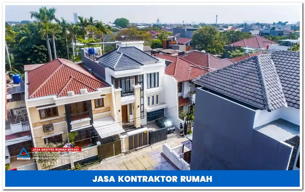 Kontraktor rumah 2 lantai hemat anggaran di Jakarta, Bekasi, Depok, Tangerang, Bogor – Jasa pembangunan rumah bertingkat dengan biaya efisien, desain modern, dan hasil berkualitas.