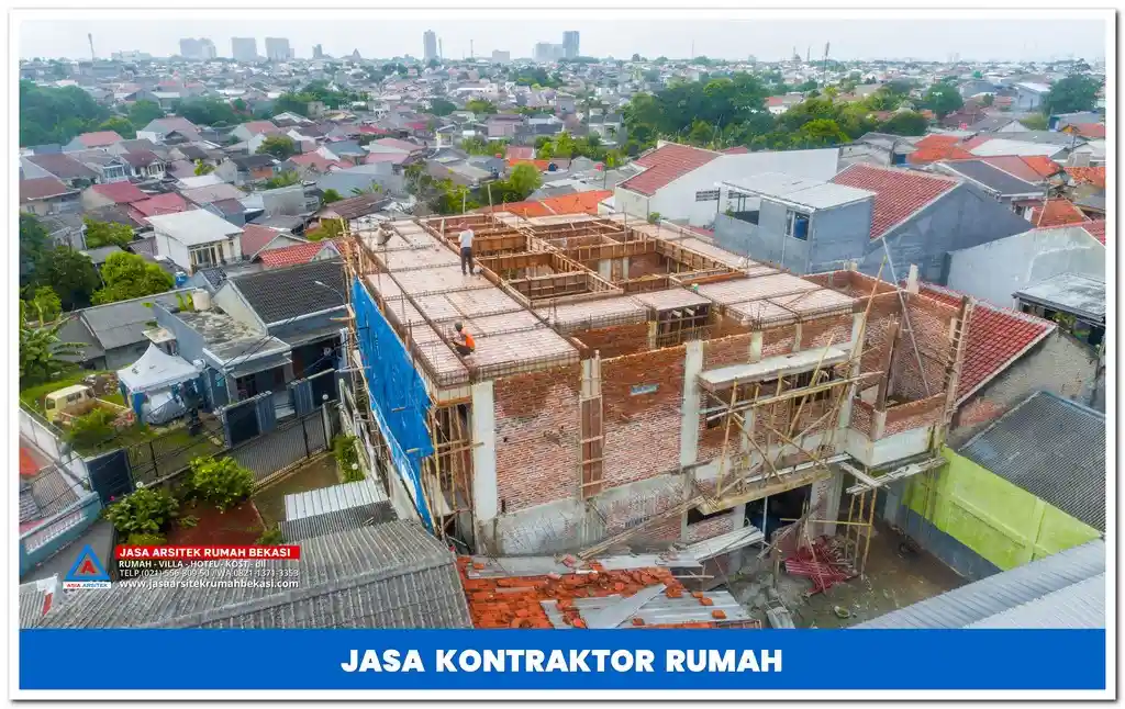 Kontraktor rumah 2 lantai hemat biaya di Jakarta, Bekasi, Depok, Tangerang, dan Bogor – Solusi pembangunan rumah berkualitas dengan anggaran efisien dan hasil maksimal.