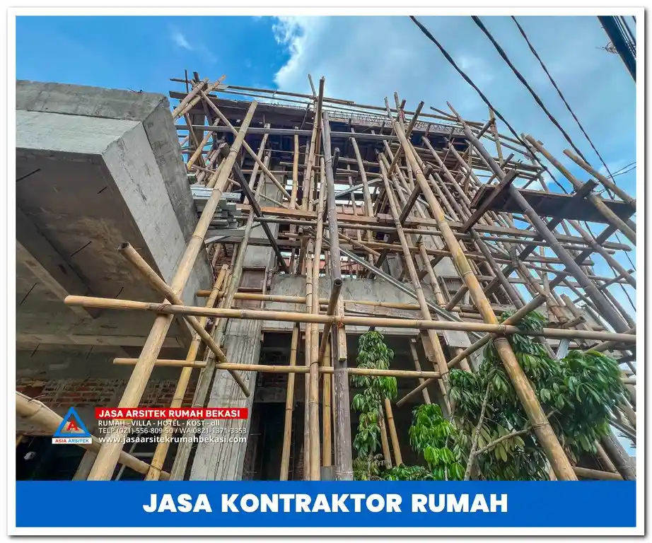 Kontraktor rumah 2 lantai hemat biaya di Jakarta, Bekasi, Depok, Tangerang, dan Bogor – Solusi pembangunan rumah berkualitas dengan anggaran efisien dan hasil maksimal.