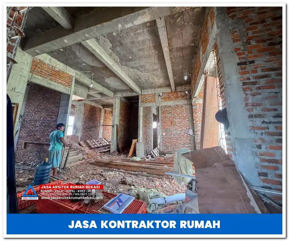 Kontraktor rumah 2 lantai hemat biaya di Jakarta, Bekasi, Depok, Tangerang, dan Bogor – Solusi pembangunan rumah berkualitas dengan anggaran efisien dan hasil maksimal.