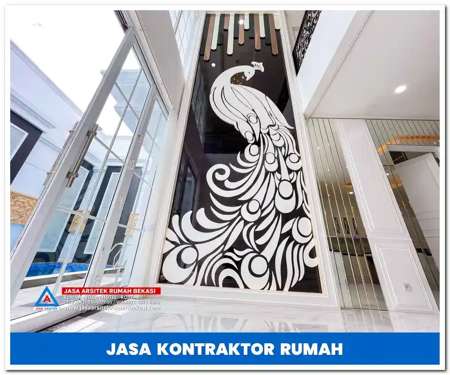 Kontraktor rumah konsep open space – Desain rumah luas dan terang dengan tata ruang terbuka, memaksimalkan pencahayaan alami dan sirkulasi udara.