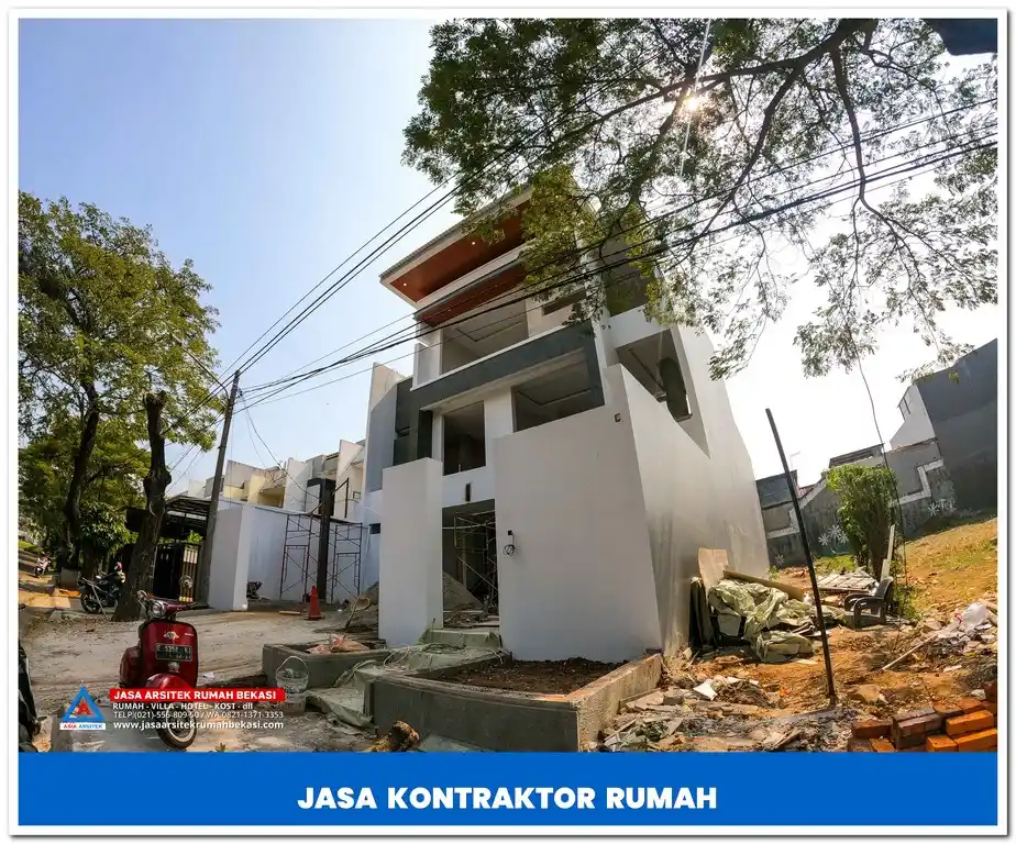 Kontraktor rumah mewah konsep minimalis modern – Jasa pembangunan rumah eksklusif dengan desain elegan, material premium, dan hasil berkualitas tinggi.