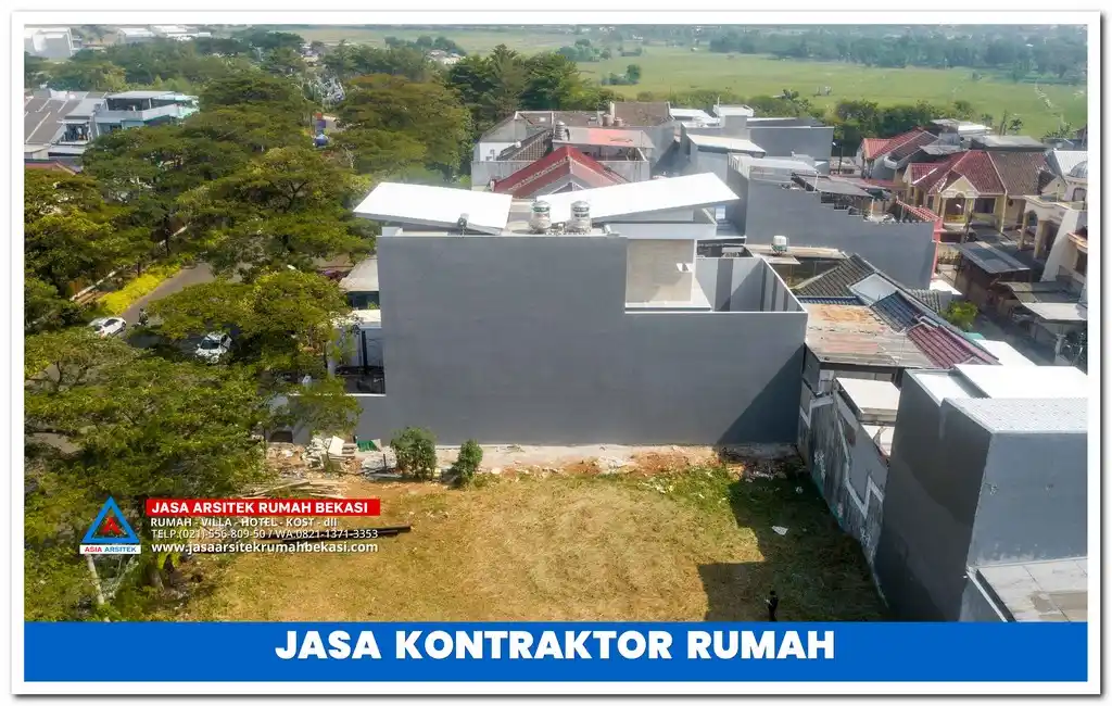 Kontraktor rumah mewah konsep minimalis modern – Jasa pembangunan rumah eksklusif dengan desain elegan, material premium, dan hasil berkualitas tinggi.