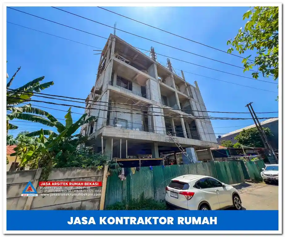 Kontraktor rumah untuk kos-kosan di Jakarta, Bekasi, Depok, Tangerang, dan Bogor – Jasa pembangunan kos modern, nyaman, dan berkualitas dengan desain optimal.