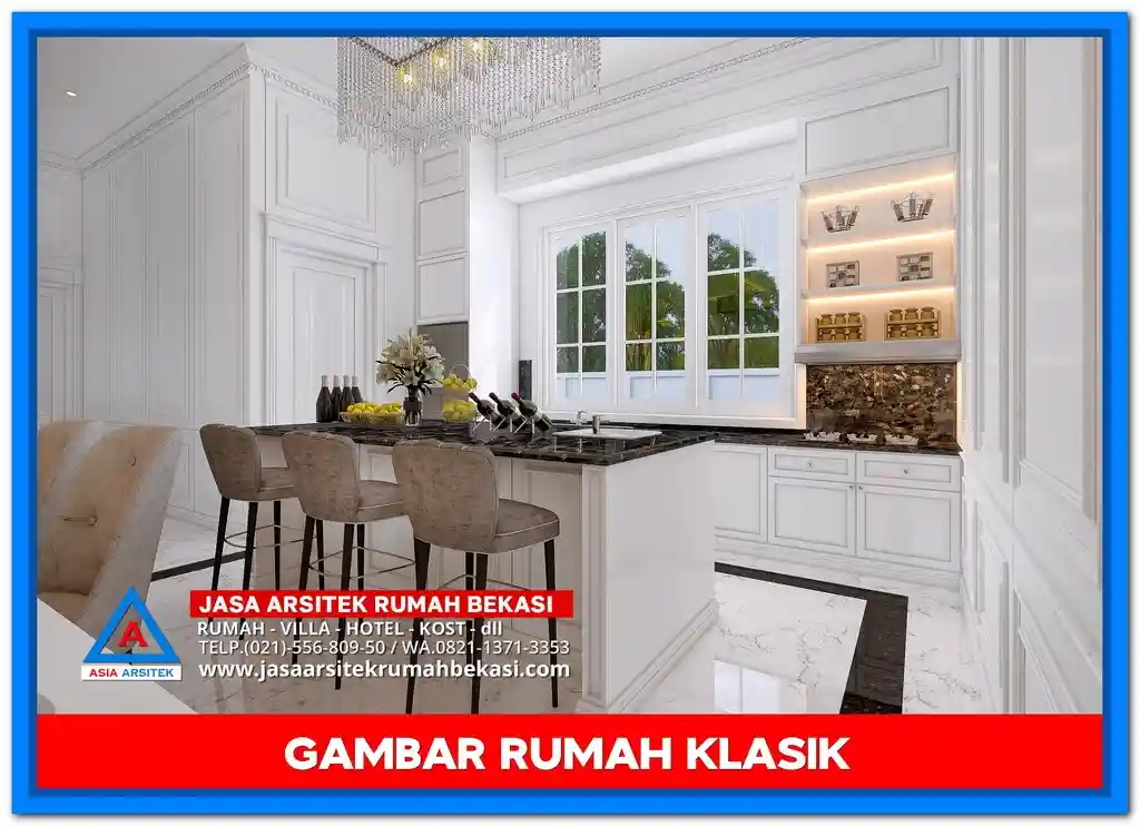 Contoh Gambar Rumah Klasik Modern Minimalis 5 Kamar Masa Kini – Rumah dua lantai bergaya klasik dengan sentuhan minimalis, dilengkapi lima kamar tidur, jendela lebar, pilar ramping, dan desain fasad yang elegan serta kekinian.