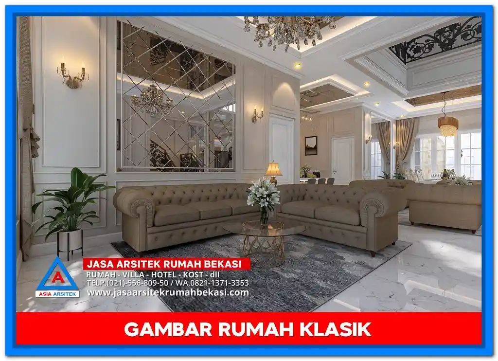 Gambar Rumah Klasik Dengan Tampak Depan Unik – Fasad rumah bergaya klasik dengan sentuhan ornamen khas dan bentuk visual yang menarik, menciptakan tampilan unik dan mewah