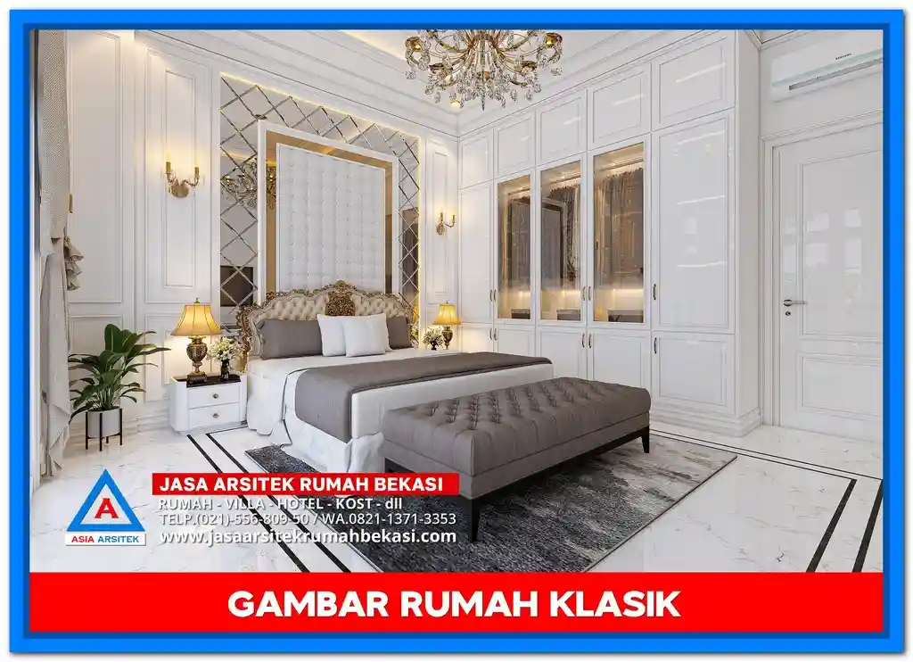 Gambar Rumah Mewah 2 Lantai Elegan – Desain rumah mewah dua lantai bergaya elegan dengan ornamen detail, jendela besar, dan tampilan fasad yang menawan.