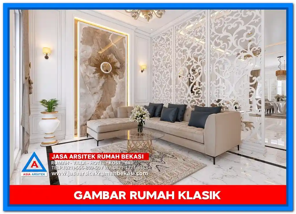 Gambar Rumah Klasik Sederhana Tapi Elegan 2 Lantai – Desain rumah klasik dua lantai dengan tampilan sederhana, detail ornamen khas, dan nuansa elegan yang cocok untuk keluarga modern.